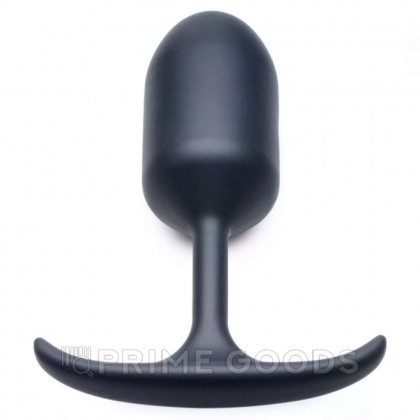 Анальная пробка с утяжелением  Heavy Hitters Premium Silicone Weighted Anal Plug, XL, черный, 16.8х5 см от sex shop primegoods фото 2