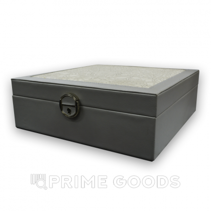 Органайзер квадратный (кожзам) серый от sex shop primegoods фото 2