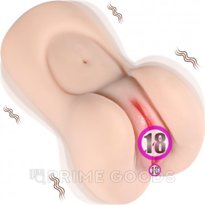 Реалистичный компактный мастурбатор Aggie с вибрацией от sex shop primegoods фото 4