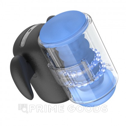 Инновационный робот-мастурбатор Black Knight с массажем бусинами от Amovibe от sex shop primegoods фото 4