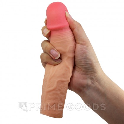 Реалистичная насадка на пенис Stevenson, бежевый, 20,5 см от sex shop primegoods фото 12