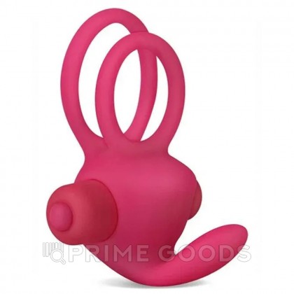 Эрекционное виброкольцо Power DUO clit cockring (розовый) от sex shop primegoods фото 10