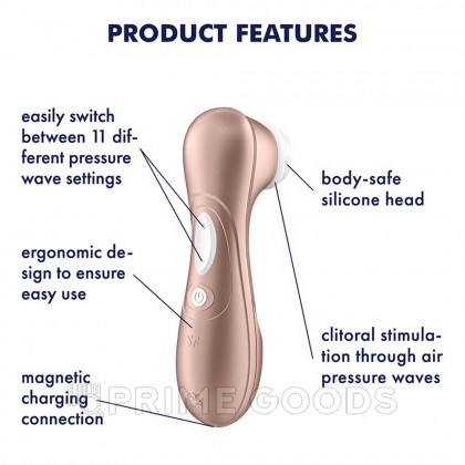Мощный массажер клитора Satisfyer Pro 2 Generation 2 от sex shop primegoods фото 3