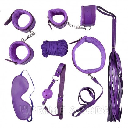 БДСМ набор 10 предметов, фиолетовый от sex shop primegoods фото 11