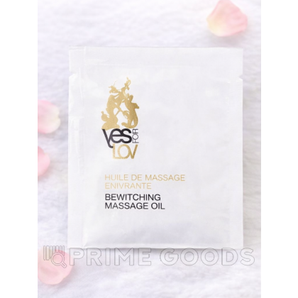Массажное масло YESforLOV с чарующим ароматом (пробник) от sex shop primegoods фото 3