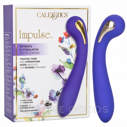 Вибромассажер для точки G с электростимуляцией CalExotics Impulse Intimate Estim Petite G Wand (19 × 3,75 см) от sex shop primegoods фото 10