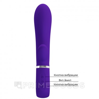 Вибратор-кролик Thomas Super Soft (20 см) синий от sex shop primegoods фото 4