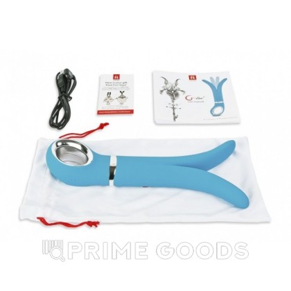 Анатомический вибромассажер Fun Toys Gvibe 2 - голубой от sex shop primegoods фото 3