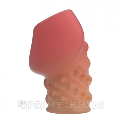 Рельефная насадка «Matias» с открытой головкой телесный от sex shop primegoods фото 3