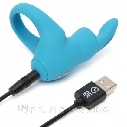 Виброкольцо Happy Rabbit синее от sex shop primegoods фото 4