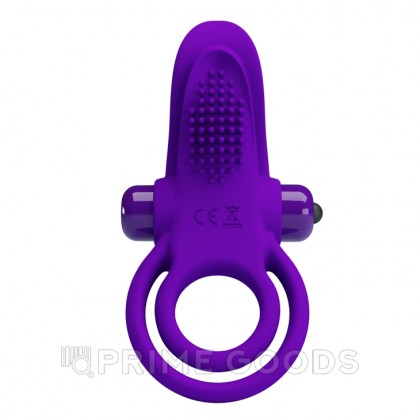 Эрекционное виброкольцо со стимуляцией клитора, 10 режимов от sex shop primegoods фото 2