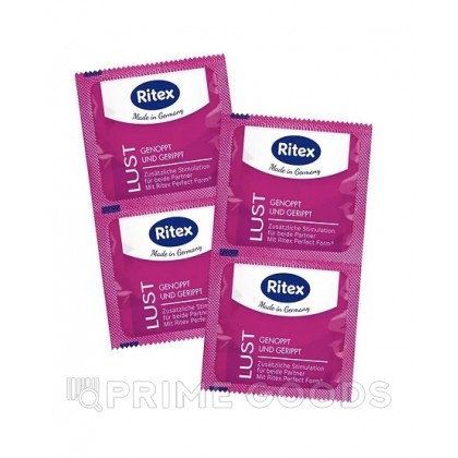 Презервативы Ritex LUST №8 рифленые с пупырышками 19 см. от sex shop primegoods фото 2