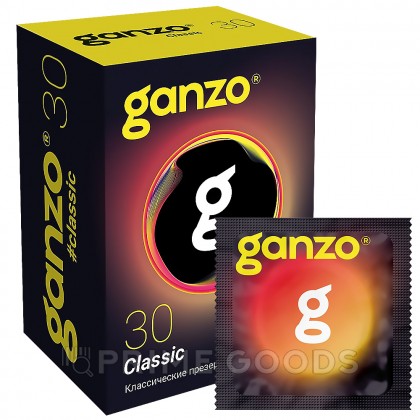 Презервативы классические Ganzo Classic Black Edition 30 шт. от sex shop primegoods фото 2