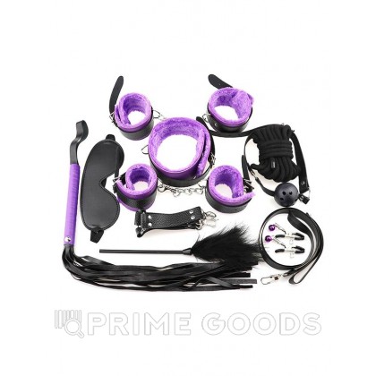 Фетиш набор Sexy Bondage Black/Purple (10) от sex shop primegoods