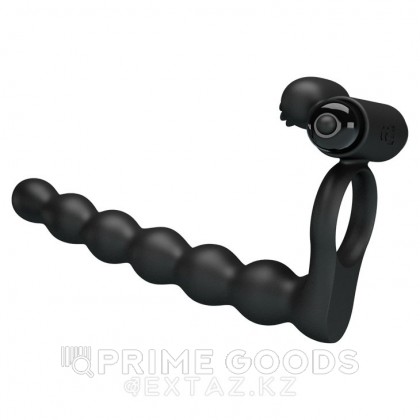 Эрекционное кольцо с вибропулей и анальным стимулятором от sex shop primegoods