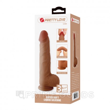 Реалистичный фаллоимитатор на присоске Lisle (20,6*4,2 см) от sex shop primegoods фото 9