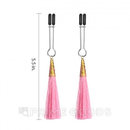 Зажимы для сосков с кисточками Glamor от sex shop primegoods фото 4
