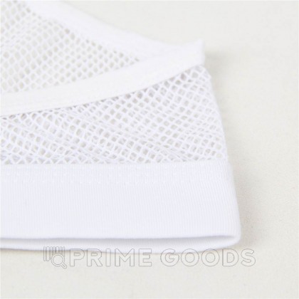 Плавки мужские белые  в сетку (размер L) от sex shop primegoods фото 7