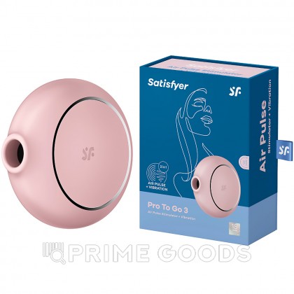 Воздушный клиторальный стимулятор с вибрацией Satisfyer Pro To Go 3 розовый от sex shop primegoods