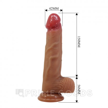 Реалистичный фаллоимитатор на присоске Lisle (20,6*4,2 см) от sex shop primegoods фото 8