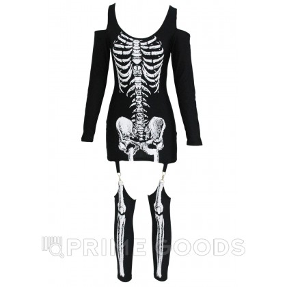 Платье на хеллоуин «Скелет» размер S от sex shop primegoods фото 7