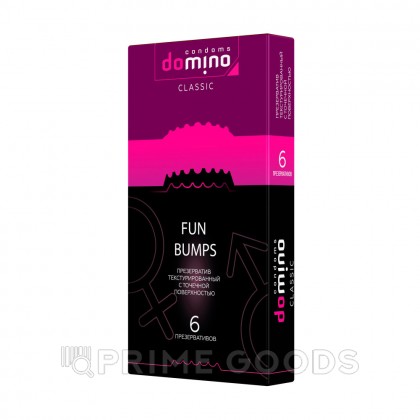 Презервативы DOMINO CLASSIC Fun Bumps, с точечной поверхностью, 6 шт от sex shop primegoods фото 2