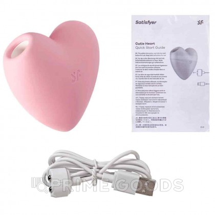 Вакуумный стимулятор Cutie Heart light Satisfyer розовый от sex shop primegoods фото 3