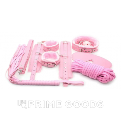 БДСМ набор 10 предметов, розовый от sex shop primegoods фото 7