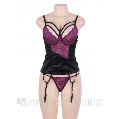 Сексуальное кружевное белье + маска на глаза Purple Lace (5XL) от sex shop primegoods фото 6