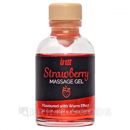 Гель съедобный для интимного массажа Intt Strawberry Massage Gel 30 мл, клубника от sex shop primegoods