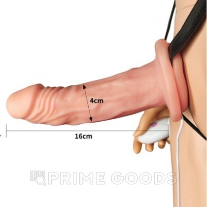 Полый страпон с вибрацией (Unisex) от sex shop primegoods фото 2