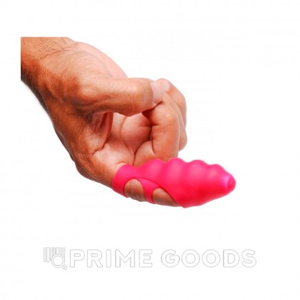 Насадка на палец Finger Bang-her Vibe от Frisky, 8.8 см, розовый от sex shop primegoods фото 2