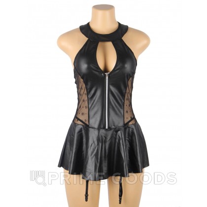Сексуальное черное платье на завязках + стринги (3XL) от sex shop primegoods фото 6
