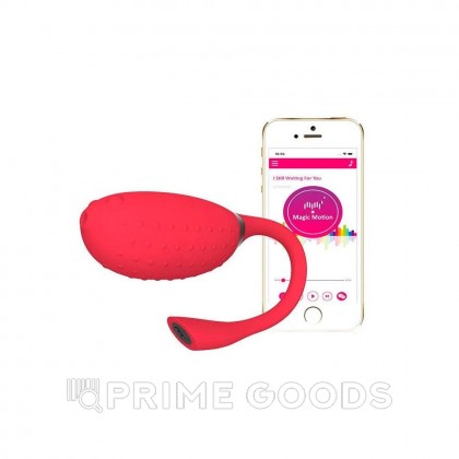 Виброяйцо Magic Motion Fugu, красный от sex shop primegoods фото 4