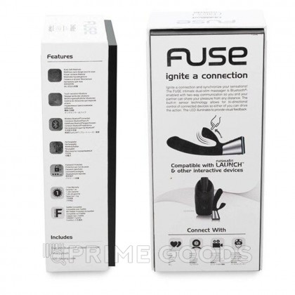Вибратор с двойной стимуляцией Ohmibod Fuse от KIIROO (черный) от sex shop primegoods фото 5