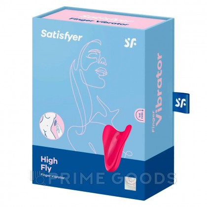 Мини вибратор (вибратор на палец) Satisfyer High Fly, красный от sex shop primegoods фото 9