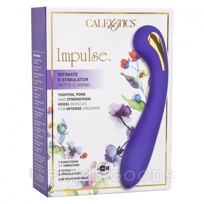 Вибромассажер для точки G с электростимуляцией CalExotics Impulse Intimate Estim Petite G Wand (19 × 3,75 см) от sex shop primegoods фото 8