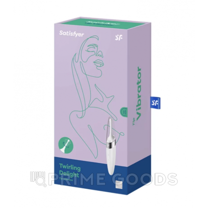 Мини-вибратор для точечной стимуляции Satisfyer Twirling Delight white от sex shop primegoods фото 3