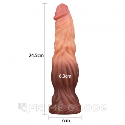Фаллоимитатор Platinum с двойным покрытием Lovetoy (24,5*7) телесный от sex shop primegoods фото 2