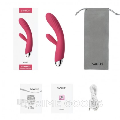 Вибратор-кролик Angel с подогревом розовый от SVAKOM от sex shop primegoods фото 5