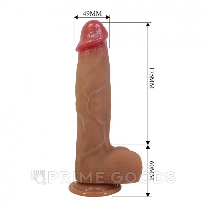 Реалистичный фаллоимитатор на присоске Orton (23,5*4,9 см) от sex shop primegoods фото 9