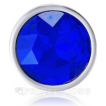 Маленькая металлическая анальная пробка Anal Pleasure от Alive (M: 8*3,4 см.) синий кристалл от sex shop primegoods фото 6