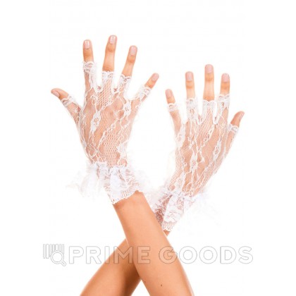 Перчатки кружевные белые от sex shop primegoods