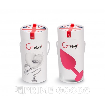 Большая дизайнерская анальная пробка с вибрацией Fun Toys Gplug - розовая от sex shop primegoods