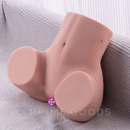 Реалистичный двойной мастурбатор с функцией фрикции Gina от sex shop primegoods фото 2