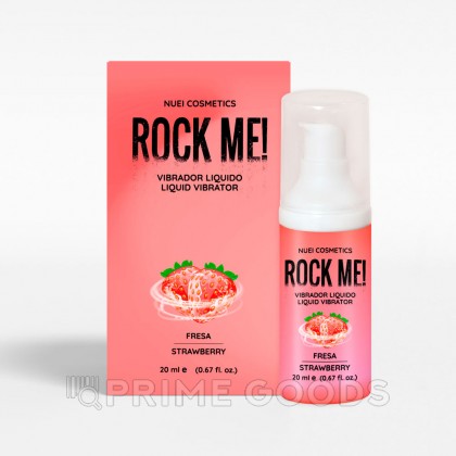 Жидкий вибратор Nuei ROCK ME! клубника, 20 мл от sex shop primegoods фото 2