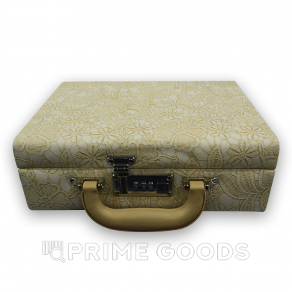 Чемодан-органайзер с кодовым замком (кожзам) бежевый от sex shop primegoods фото 4