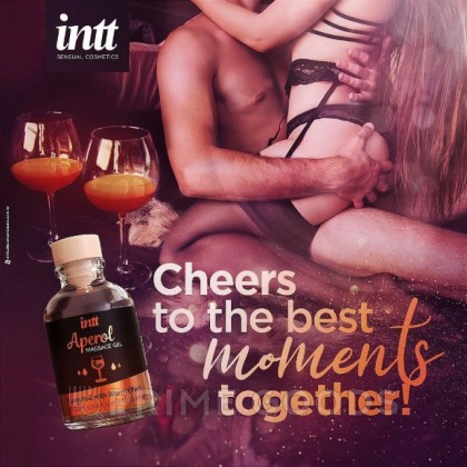 Intt Aperol Massage Gel - Съедобный гель для интимного массажа, 30 мл (Апероль) от sex shop primegoods фото 5