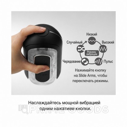 TENGA Мастурбатор Flip Zero с вибрацией черный от sex shop primegoods фото 3