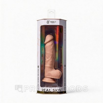 Реалистичный фаллоимитатор Premium Real Skin Model 1 от SILEXD, бежевый, 21 см от sex shop primegoods фото 2